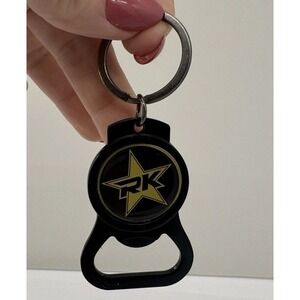 Rock Krawler Suspension RK Logo Keychain Bottle Opener Black Jeep